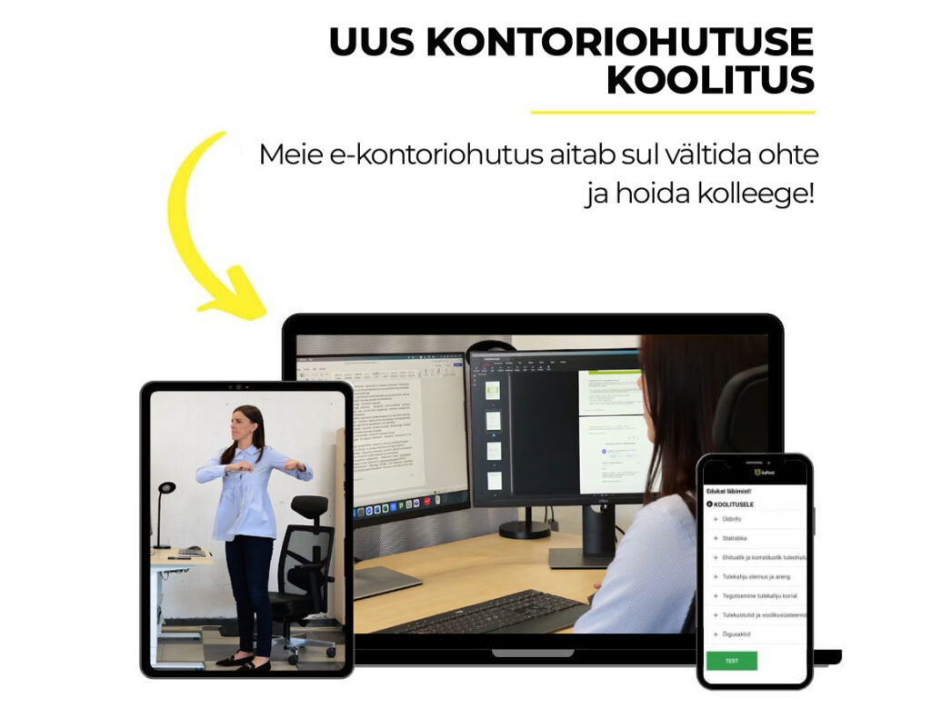 Uus kontoritöötaja ohutuskoolitus